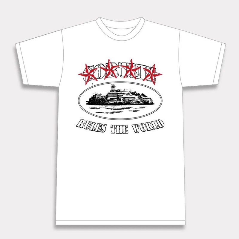 T-shirt Corteiz 4starz Alcatraz  France   | AAK-9649661