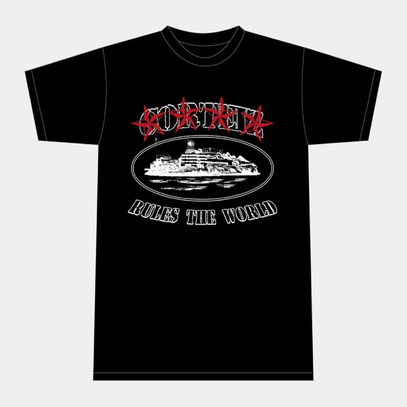 T-shirt Corteiz 4starz Alcatraz  France   | OVQ-6534305