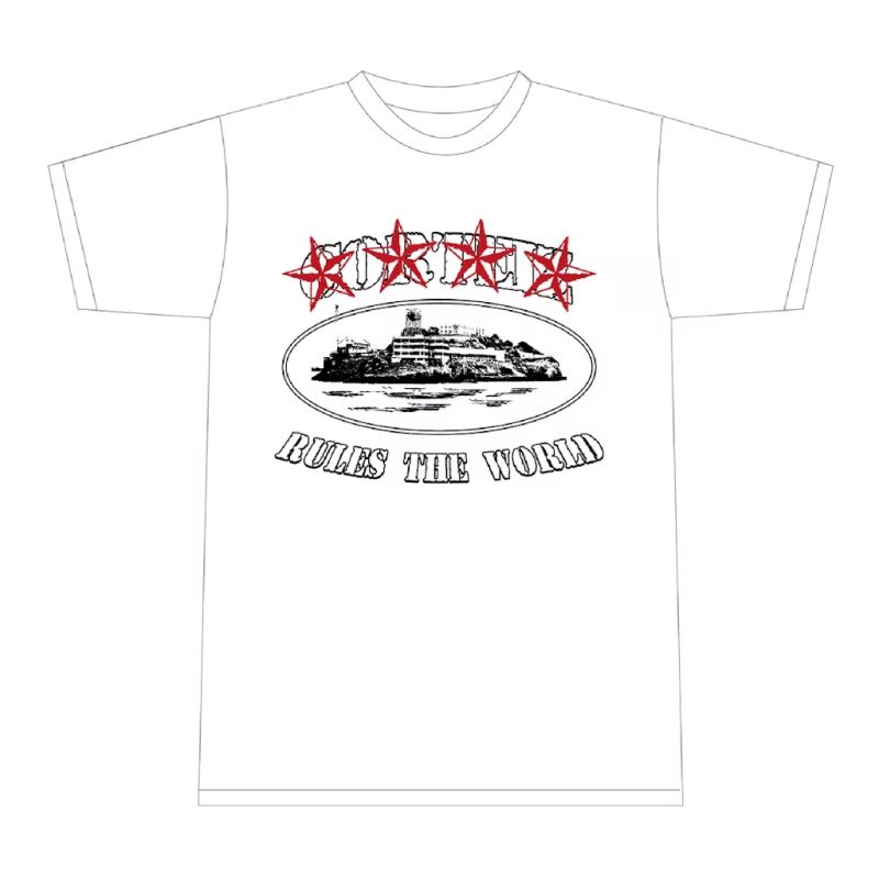 T-shirt Corteiz 4starz Alcatraz  France   | JQP-7478732